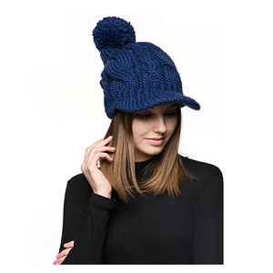 Good Quality Best Selling Women's Mink Knitted Cap And Hat