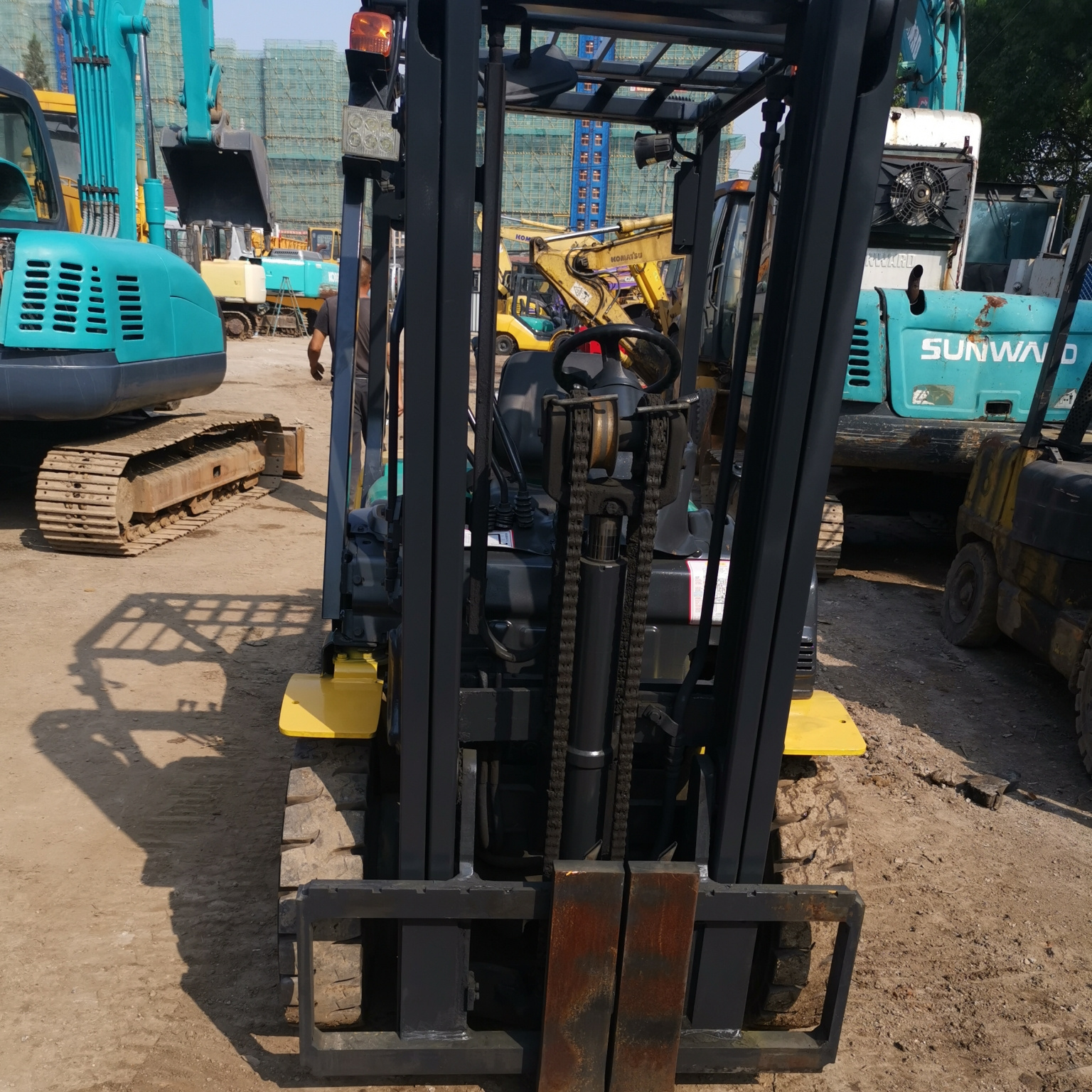 Original Komatsu 25 Forklift 2.5 ton Forklift Used Hydraulic Forklift