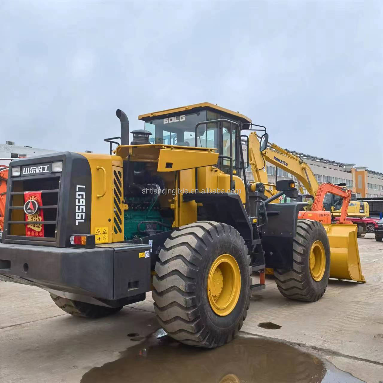 HOT SALE used front loaders 5t Lingong LG956L big sized wheel bucket earth shovel truck loading and unloading machinery Algeria