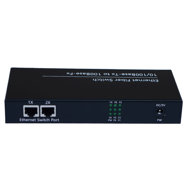 Fiber Optic Media Converter 10/100M Optical Fiber switch 6 port 2  Electricity sfp