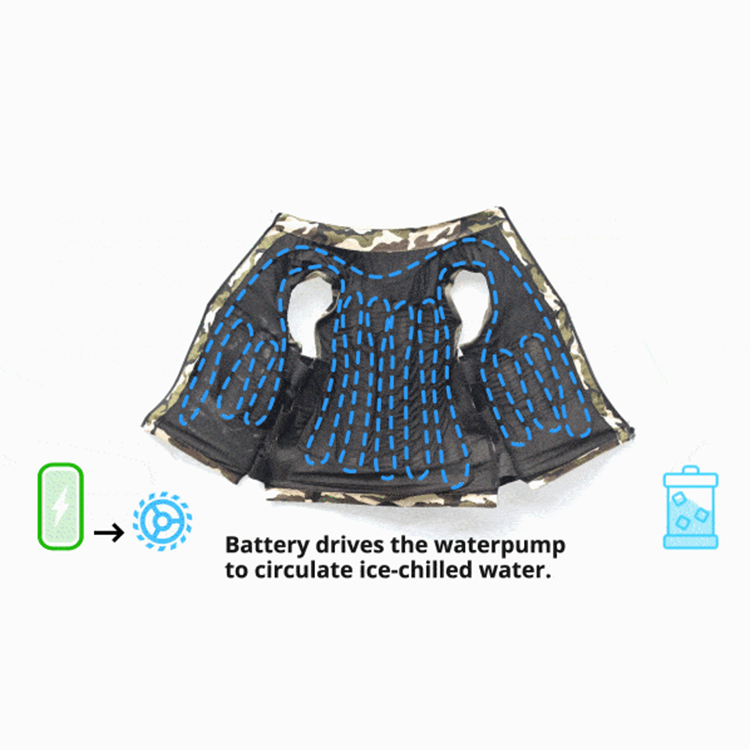 Techcool New Design Summer Ice Water Circulating Cooling Vest