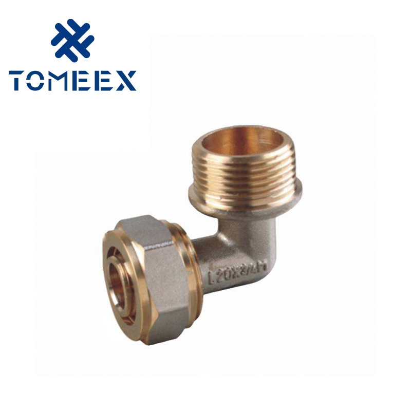 Best Quality China Manufacturer PEX Pipe Fittings Brass Male Elbow