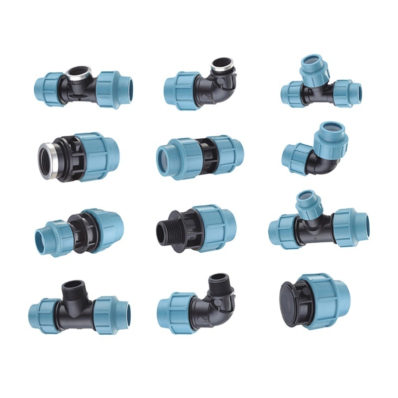 pp  pe compression hdpe pipe fittings irrigation for water supply