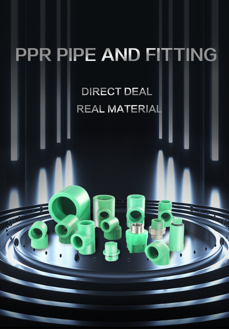 PPR QUICK PIPE FITTING Water Union Plastic Quick PPR 90 degree Reducing Elbow with steel core