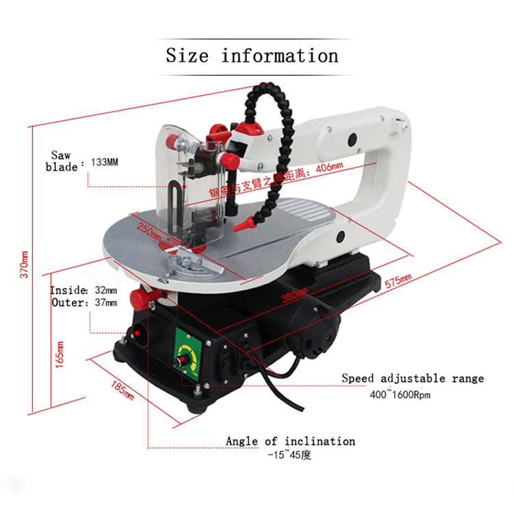 Woodworking electric mini bench scroll saw machines wood cutting machine