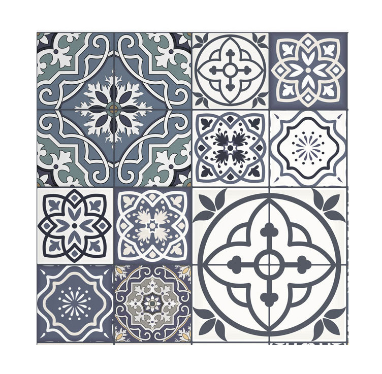 Outdoor Indoor Durable Waterproof Custom Design PVC Vinyl Tile Floor Sticker