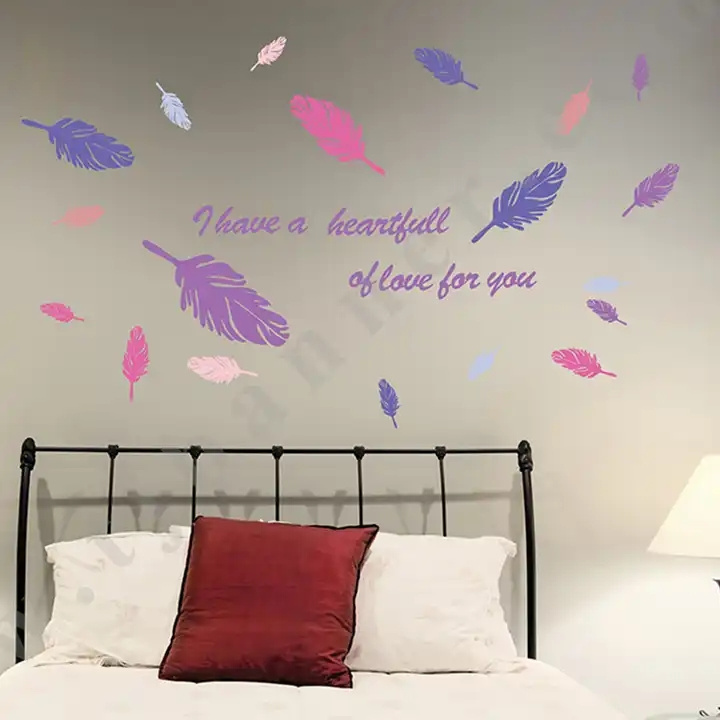 Wall Sticker  Room Decoration  Printing Layers Stairs PVC self-adhesive wallpaper