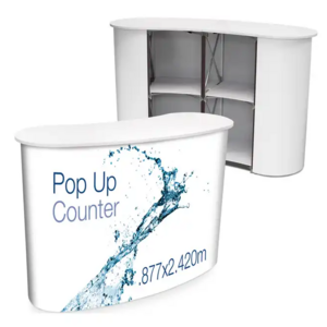 Wholesale Custom Logo Portable Trade Show Promotion table Exhibition Reception Pop Up Counter Table Display