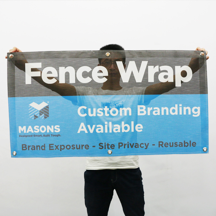 Mesh pvc hang banners, fence scrim vinyl banner,building wraps advertising mesh banner