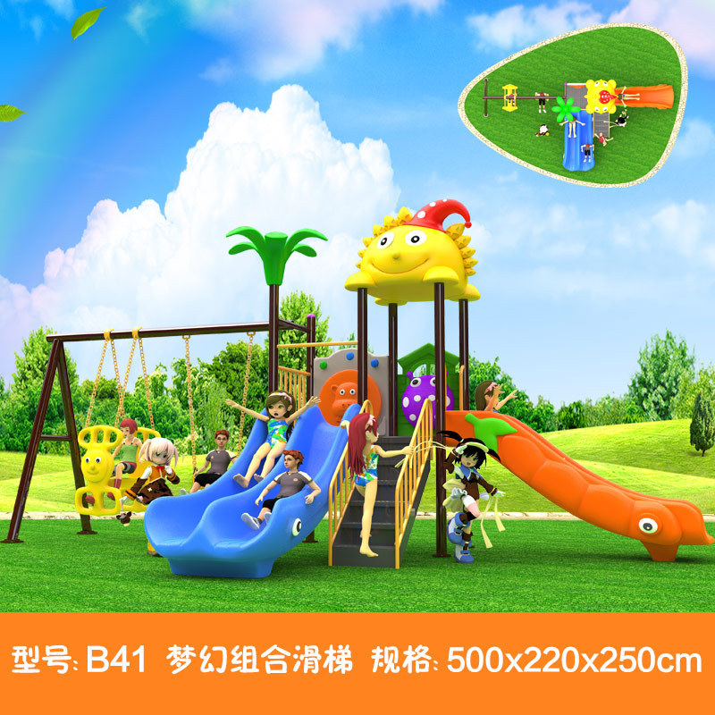 Hot Sale Big Size Children Outdoor Climb Slide Outdoor Playground Equipment