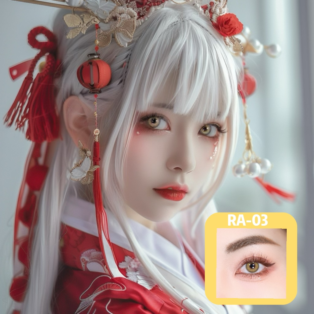 Popular high-color rendering color lenses cosplay contact lenses-Silver Snow Empire