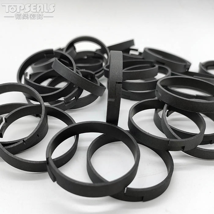 carbon filled ptfe piston shaft sealing rings  bronze filled PTFE hydraulic cylinder wear ring seals