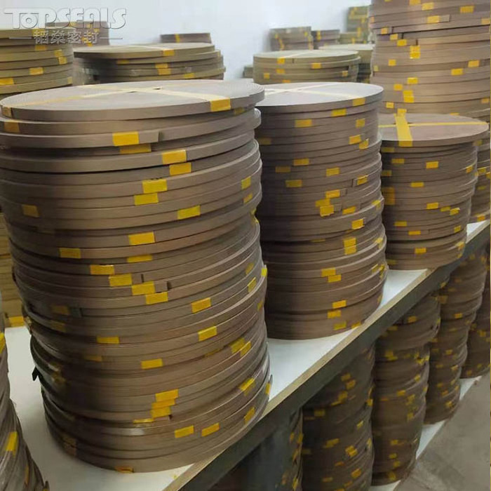 WR Bronze Filled Ptfe Wear Strip polytetrafluoroethylene guide strip seals  For Hydraulic Cylinder