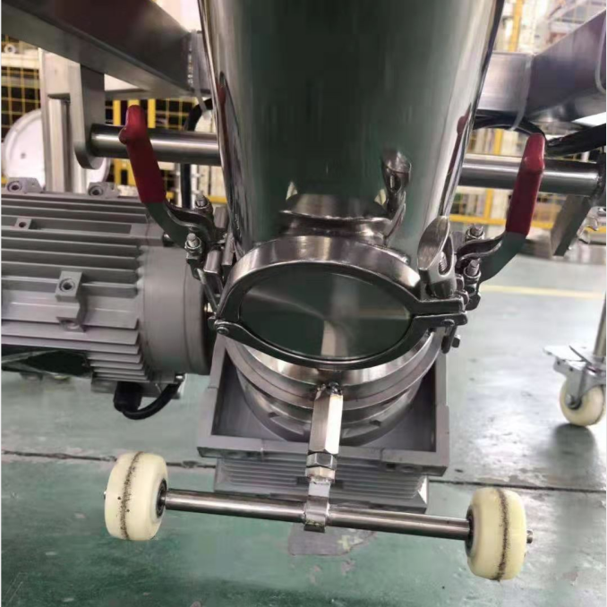 High level  Grain Screw Auger Conveyor For Transporting Feeding stainless steel made