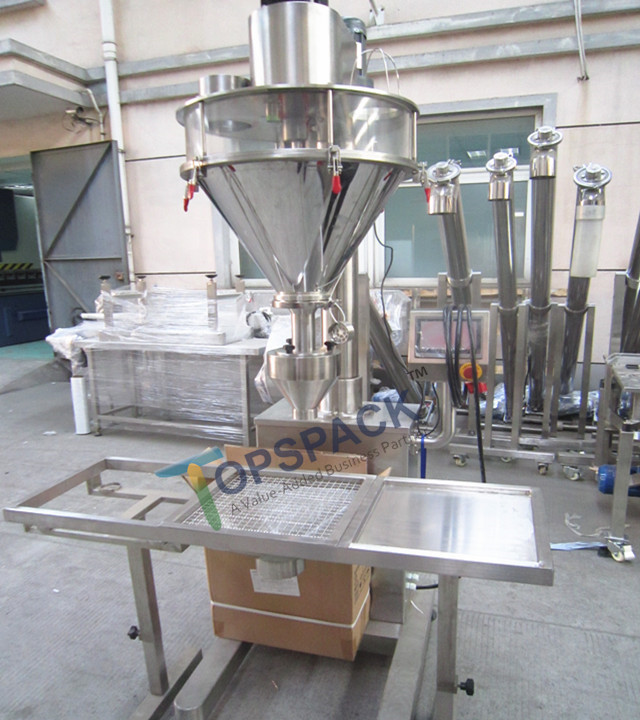 Semi-automatic donut egg powder filling packing machine