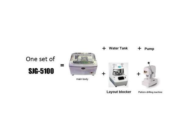 SJG-5100 auto Lens Edger lens grinder cutter glass polishing machine beveling machine For CR And Glasses Lens