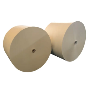 Production supply 85-120gsm brown white  silicone coated kraft paper giant rolls pe paper