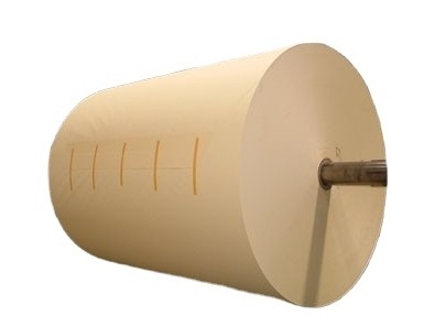 Production supply 85-120gsm brown white  silicone coated kraft paper giant rolls pe paper