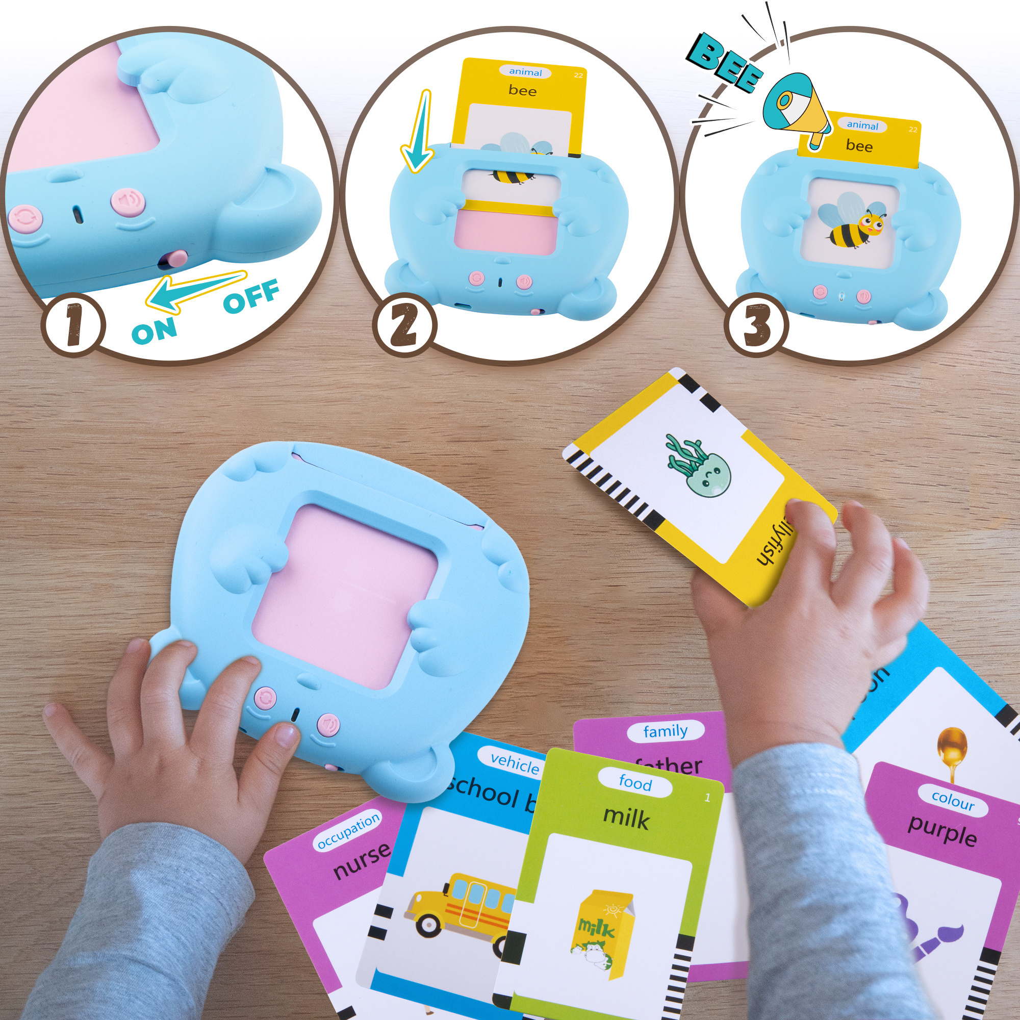 SL Early Childhood Educational Language 112 Pages Talking Flash Card Colors Flashcards Kids Toys Children Learning Machine Toys