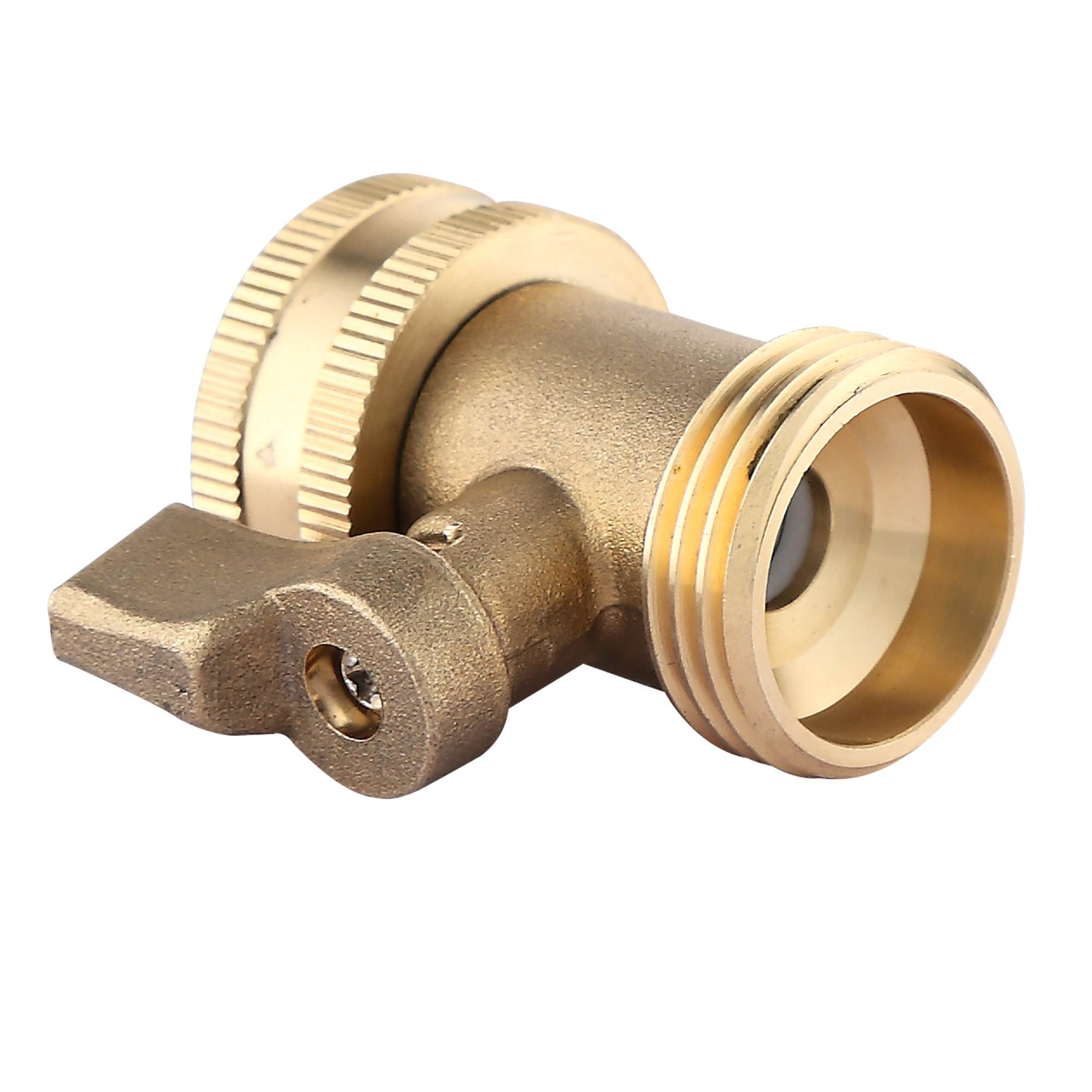 3/4 inch Brass Garden Hose Shut Off Valve Heavy Duty Garden Hose Connector