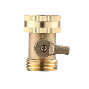 3/4 inch Brass Garden Hose Shut Off Valve Heavy Duty Garden Hose Connector