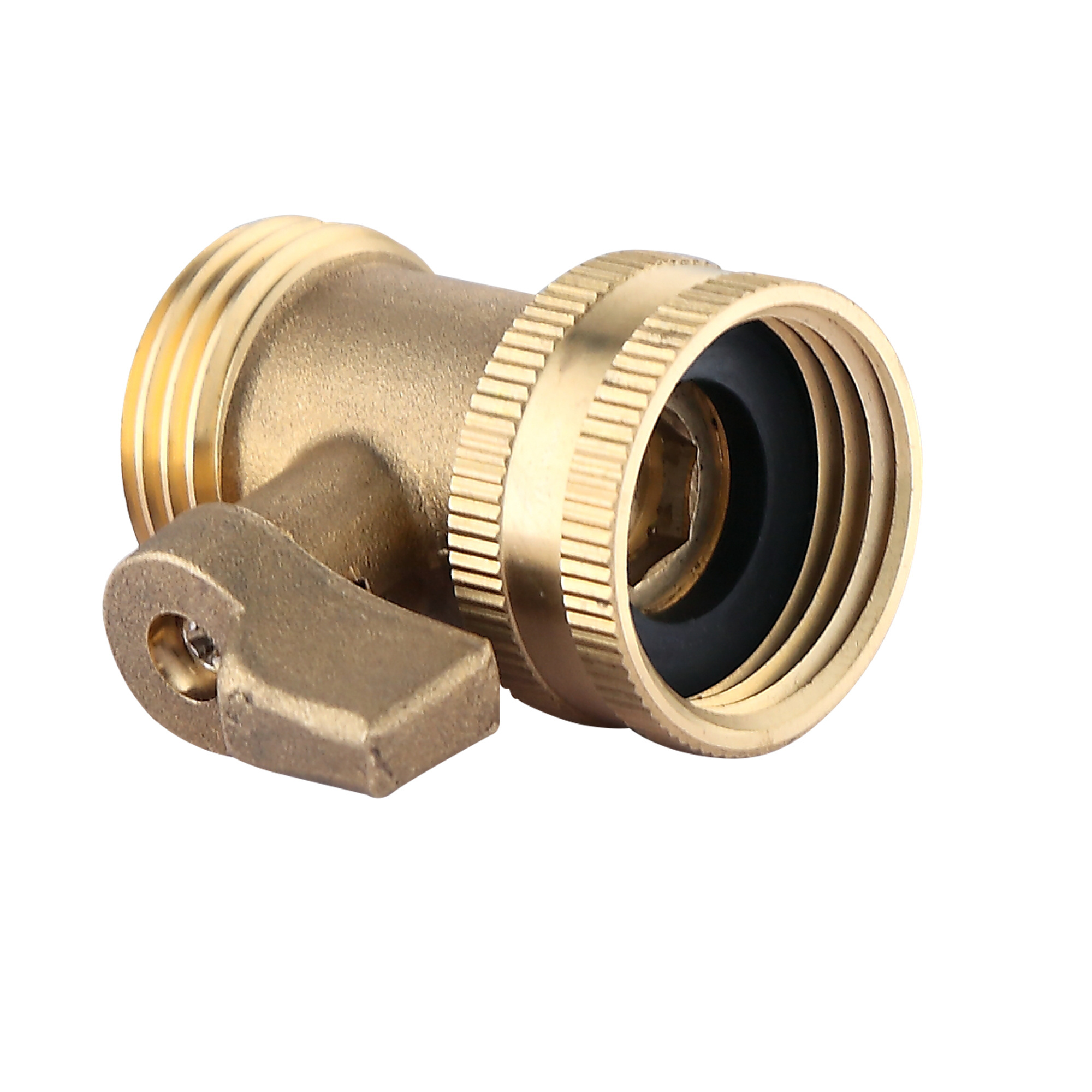 3/4 inch Brass Garden Hose Shut Off Valve Heavy Duty Garden Hose Connector