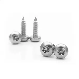 TOBO Stainless Steel Pan Head Cross Recess Machine Screws with Serration Self Drilling Screws