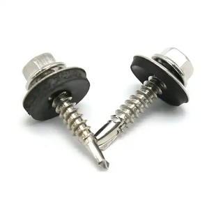 Tobo group stainless steel 410 Hex Head Building Roofing Tek Screws Self Drilling Screws With bonded EPDM Rubber Washers