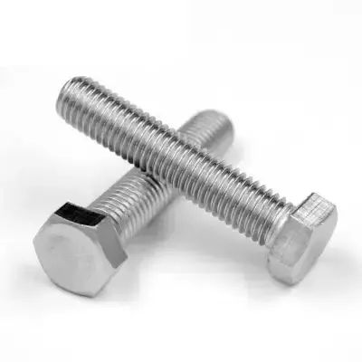 ASTM A307/ISO 4017 Stainless Steel Hex Head Bolts M3 M7 9mm Single Head Outer Hex with Plain Finish Zinc Standard DIN