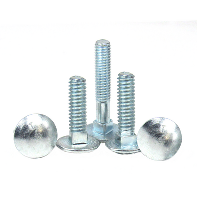 M4 M5 M6 M8 M10 M12 Plain Zinc Plated 10B21 DIN603 Carbon Steel Bolts Round Head Square Carriage Bolts