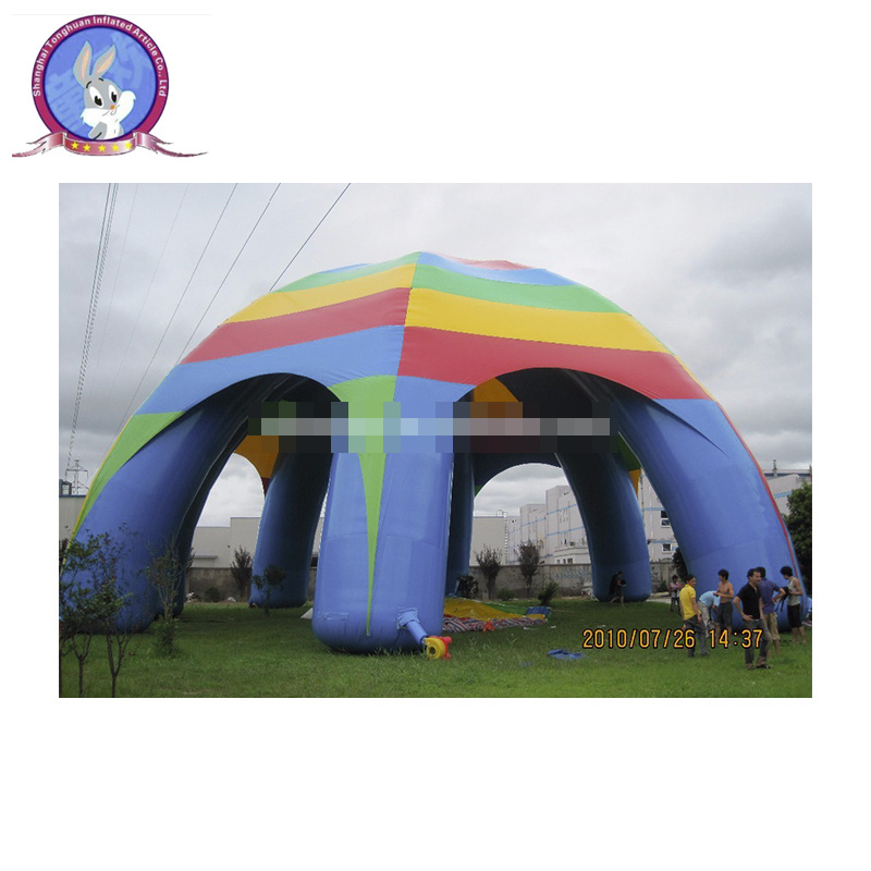 customized large inflatable cube octopus tents for camping or event on sale/Dia 30m (98ft) inflatable party tent hot sell