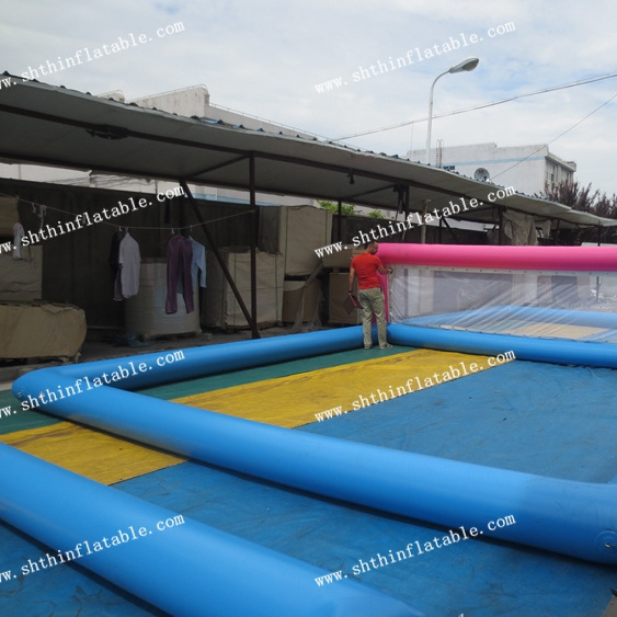 Inflatable volleyball court, inflatable water volleyball equipments for sale and rental