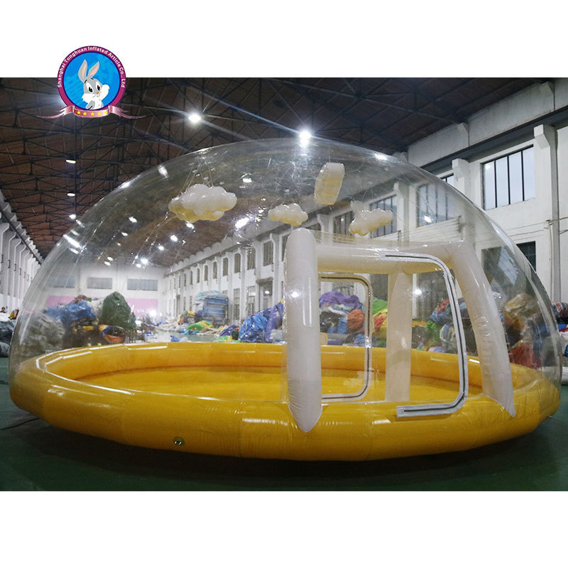 Quick install summer inflatable swimming pool cover above ground pool inflatable pool dome