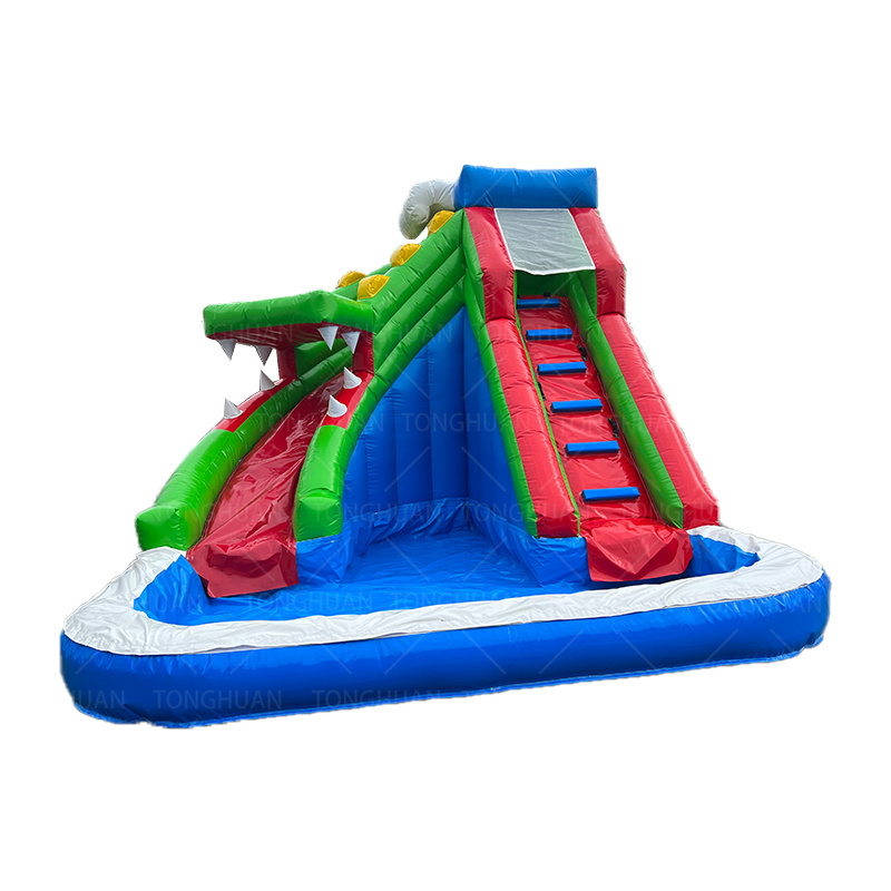 inflatable floating water slide, Large slide with water pool