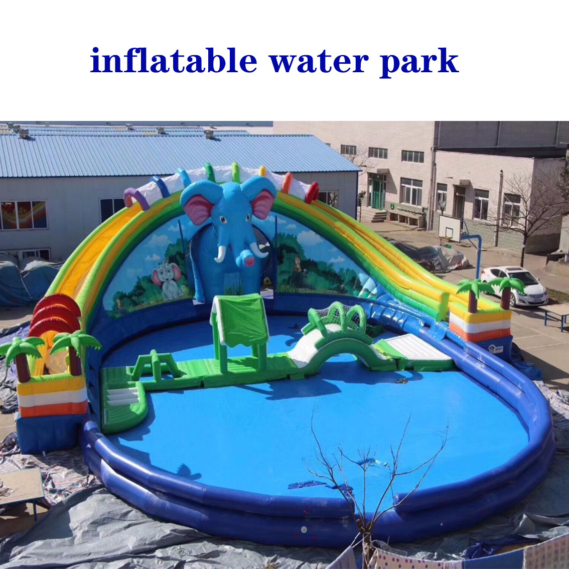 mobile land inflatable ground water park inflatable outdoor water park inflatable pool water park