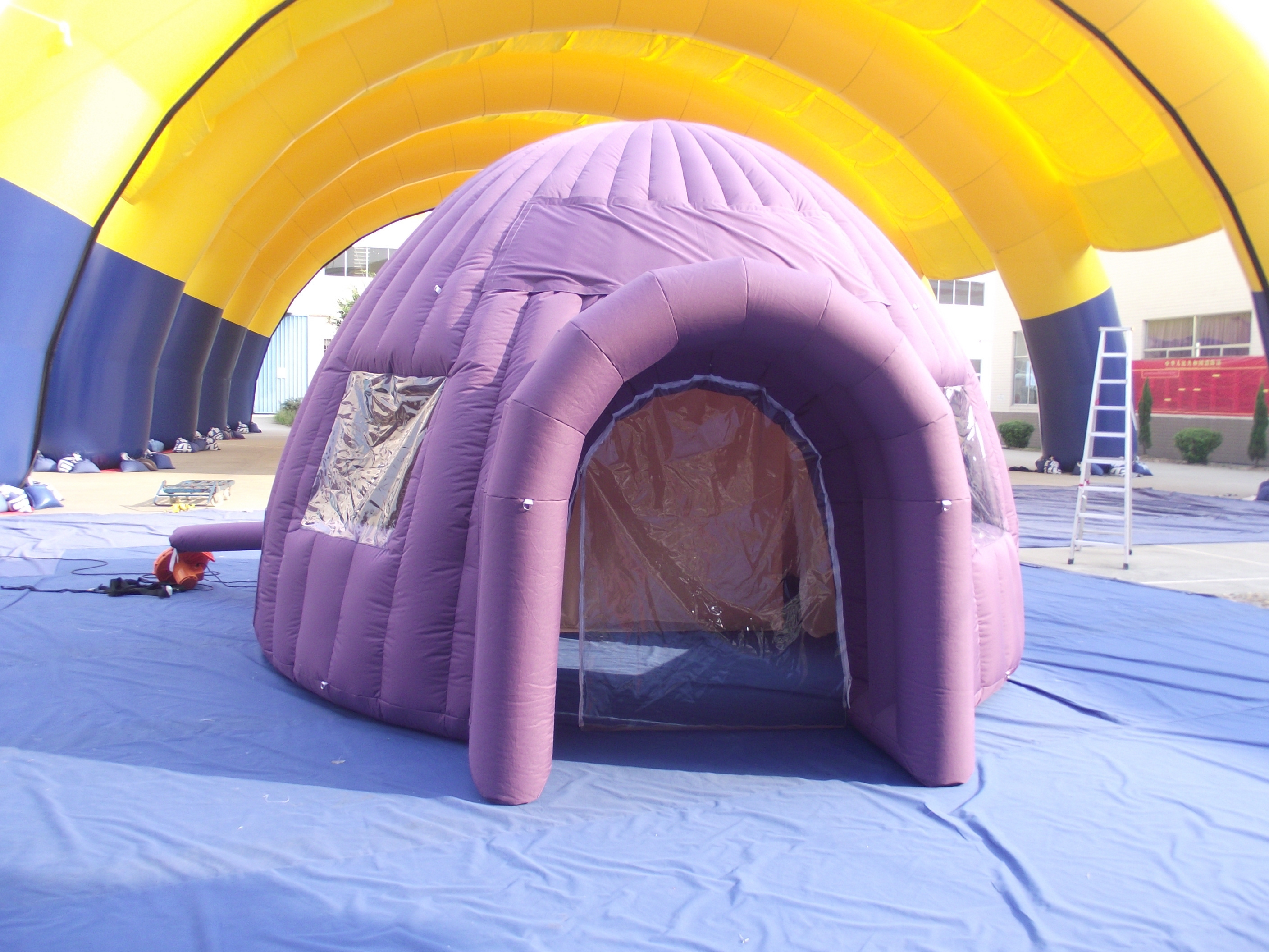 china factory outdoor hiking inflatable tents/purple single person camping tent/cheap inflatable tents for sale