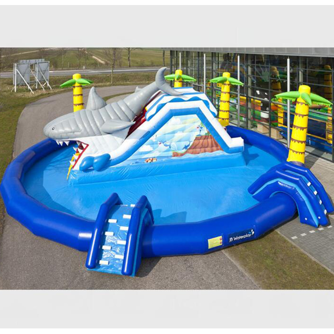 mobile land inflatable ground water park inflatable outdoor water park inflatable pool water park