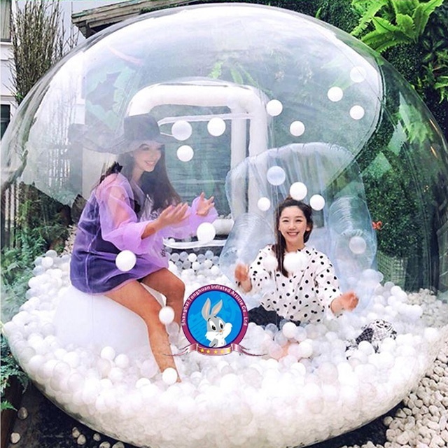 Custom size outdoor inflatable bubble transparent tent/waterproof dome tent for wedding tents /inflatable bubble house for sell