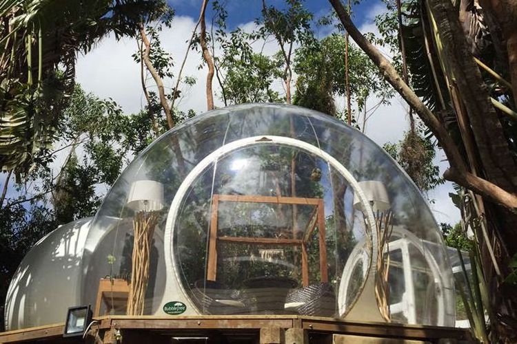 Outdoor waterproof glamping dome tent inflatable camping tent and inflatable transparent bubble tent for sale