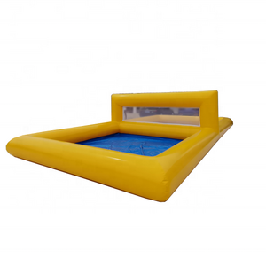 Large Beach Volleyball Field Water Polo field games inflatable beach volleyball court pool water park with net