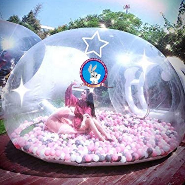 Custom size outdoor inflatable bubble transparent tent/waterproof dome tent for wedding tents /inflatable bubble house for sell