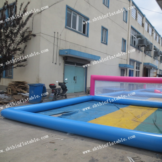 Inflatable volleyball court, inflatable water volleyball equipments for sale and rental