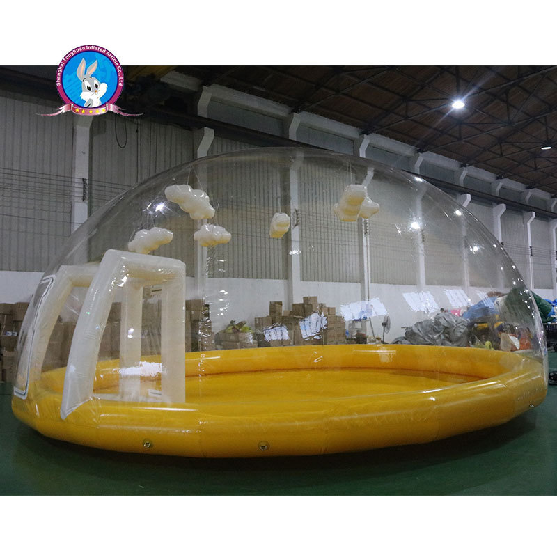 Quick install summer inflatable swimming pool cover above ground pool inflatable pool dome