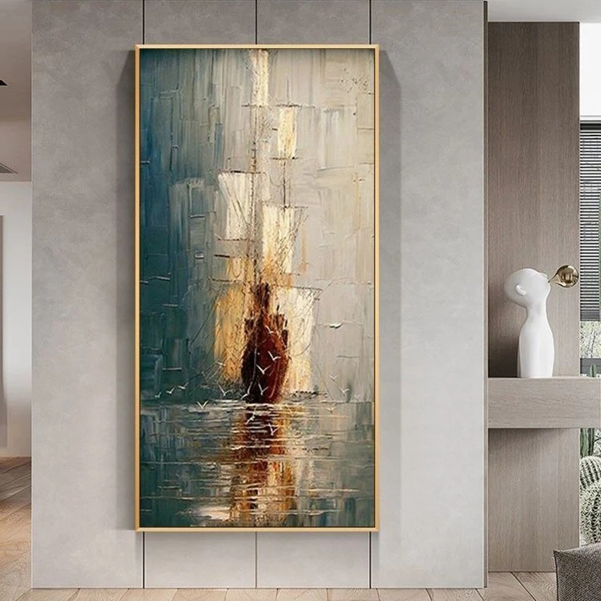 wholesale and Etsy dropshipping wall art oil painting abstract oil painting 100% handmade oil painting