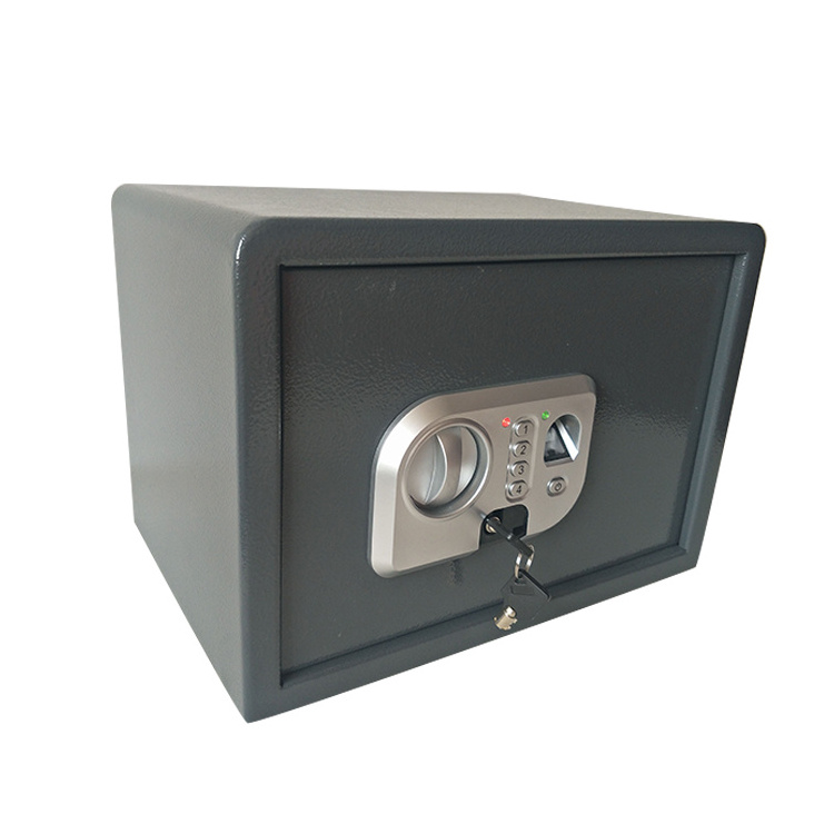 Hot safety smart metal electronic fingerprint remote control excellence safe lock box with key lock