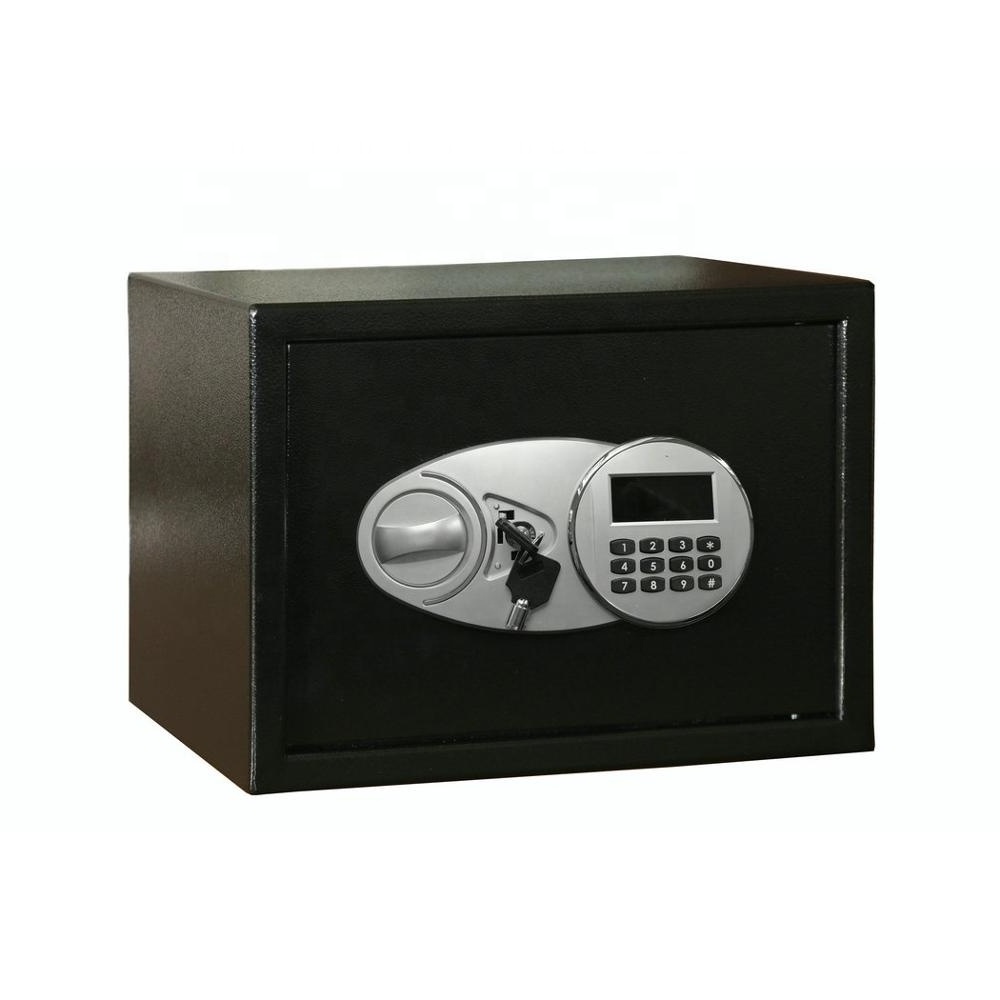 Simple design technology electronic digital safe with two emergency key security hotel safe box home safe