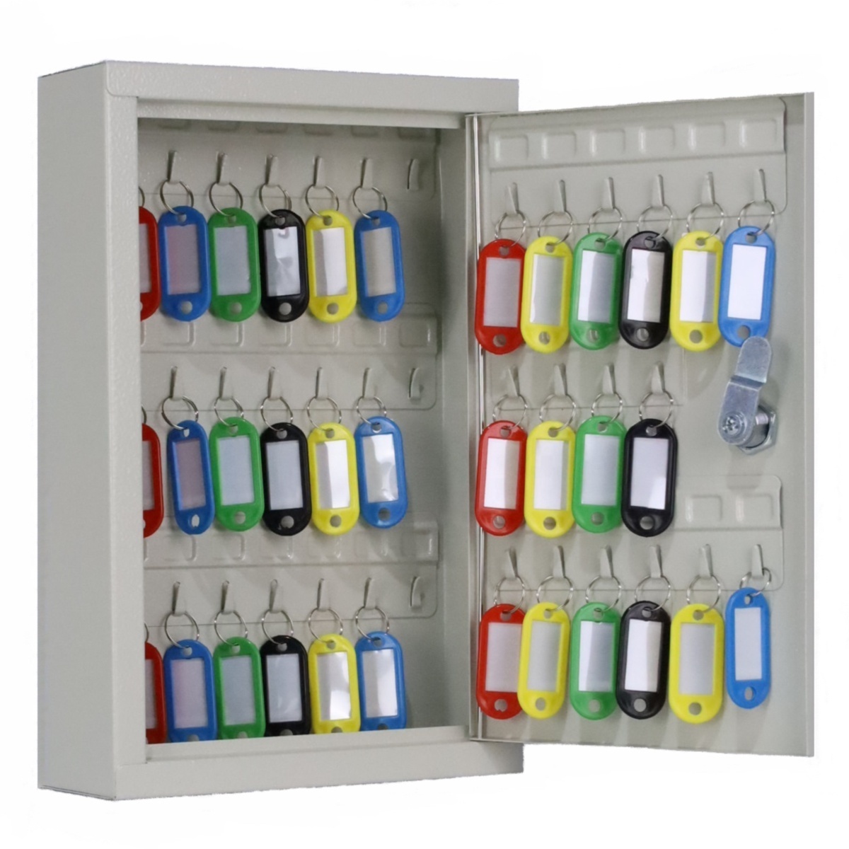 Square Corner Key Management Cabinet Wall Mounted  Key Lockers Hide 40 Key Cabinet