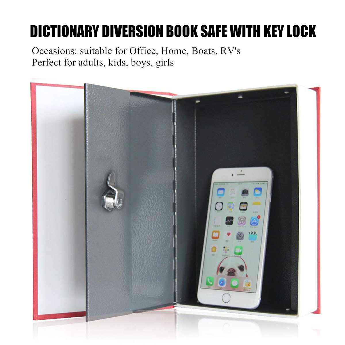 OEM Protection strong hidden secret hard paper combination lock diversion stash book safe box