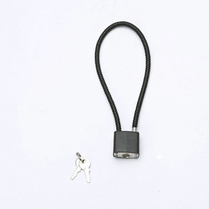 High safety black combination resettable wire trigger gun cable lock