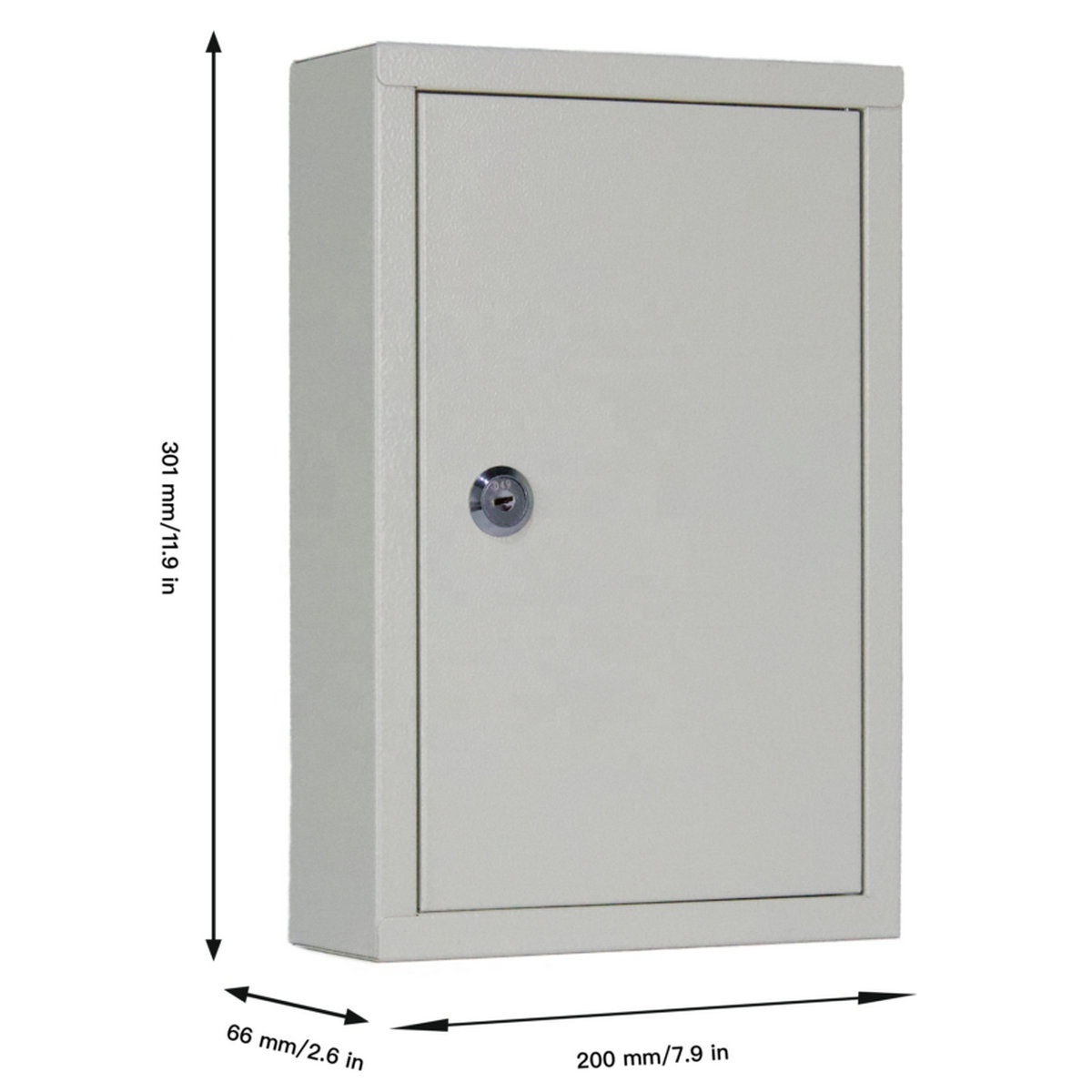 Square Corner Key Management Cabinet Wall Mounted  Key Lockers Hide 40 Key Cabinet